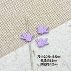 Folded Paper Crane Metal Beads 20mm Spray Painted Colorful Alloy 18