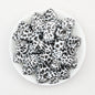 13.5mm Square Leopard Print Silicone Beads 50pcs 6