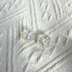Transparent Iridescent Fig Shaped Acrylic Beads 15mm 50pcs 6