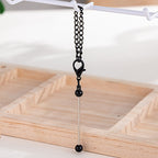 Beadable Keychain Mini Metal Bar Colorful Pendant 8 Centimeters