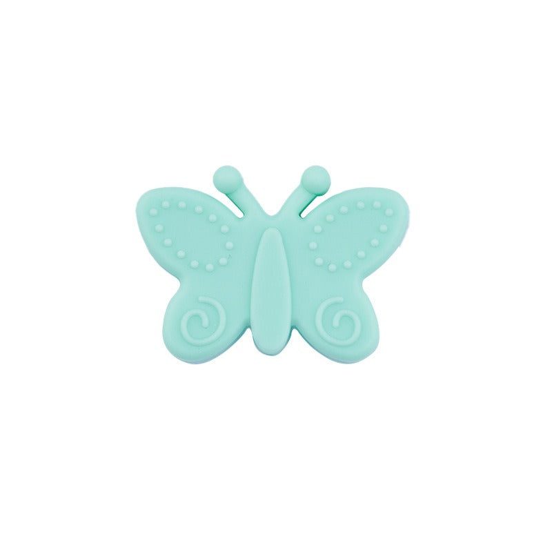 Silicone Focal Beads Butterfly Embossed Wings 20pcs 16