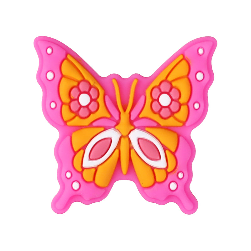 Silicone Focal Beads Butterfly Be Kind Always Purple Phrase Detail 20
