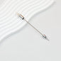 Beadable Double Head Point Drill Nail Tool Metal Handle 12.2cm - Silver