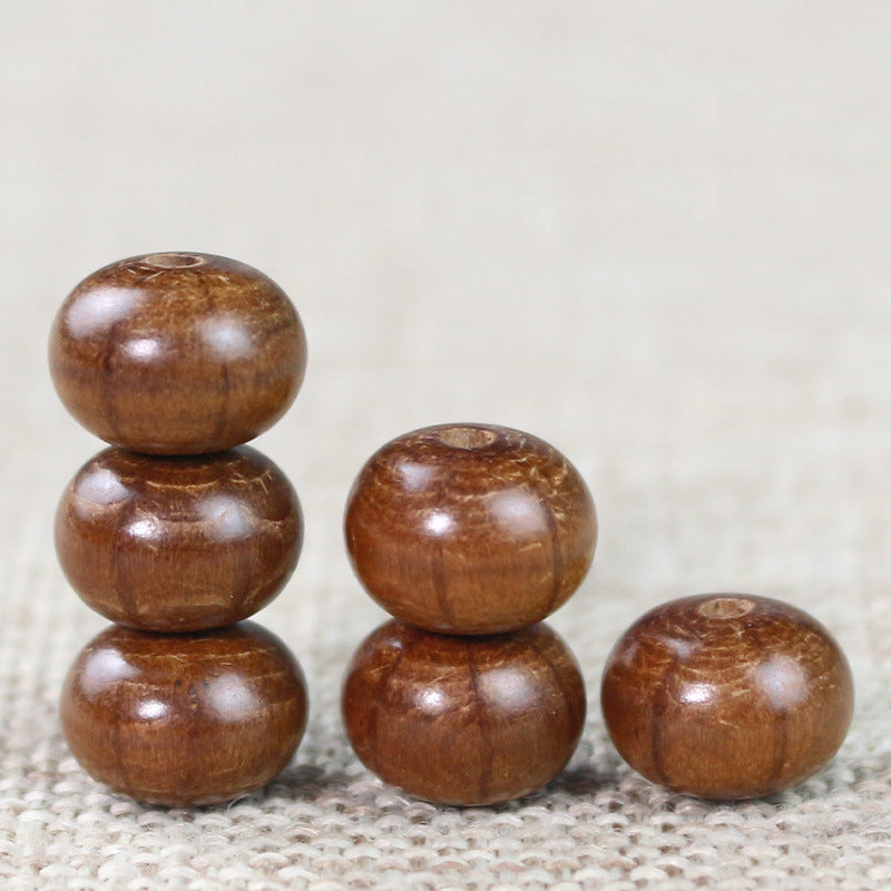 Wood Rondelle Spacer Beads 8x11mm Polished Abelia Wood 100pcs