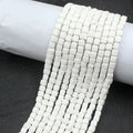 Cube Clay Beads 6mm Solid Color Polymer Matte Finish 10strands 4
