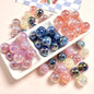 Brilliant Round Acrylic Beads 16mm Glossy Mixed Colors 10pcs
