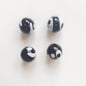 Lampwork Glass Beads Multi Shaped Evil Eye Handmade Blue Black 10pcs 10