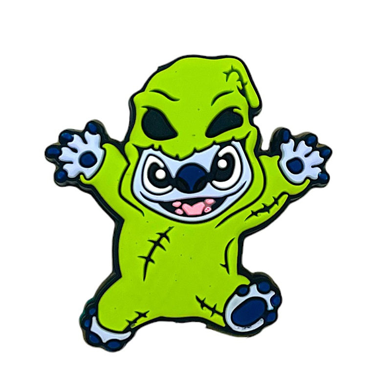 Silicone 3D Focal Beads Halloween Oogie Boogie Stitched Arms Raised 20pcs
