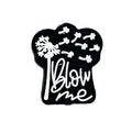 Silicone Focal Beads Dandelion Blow Me Handwritten Text 20pcs