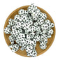 Silicone Focal Beads Mickey Head LV Pattern Printed 20pcs 6