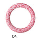 65mm Printed Silicone Beads Round Rings Floral Animal Spots Prints 10