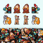 Silicone Focal Beads Disney Aladdin Characters With Stars 20pcs