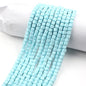 Cube Clay Beads 6mm Solid Color Polymer Matte Finish 10strands 22