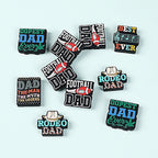 Silicone Focal Beads Dad Theme Legendary Dad Best Ever 20pcs