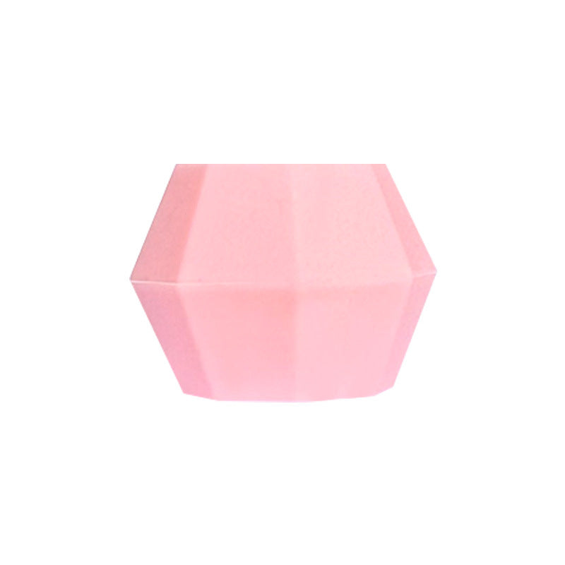 18mm Faceted Silicone Beads Colorful Geometric Shape 50pcs 16