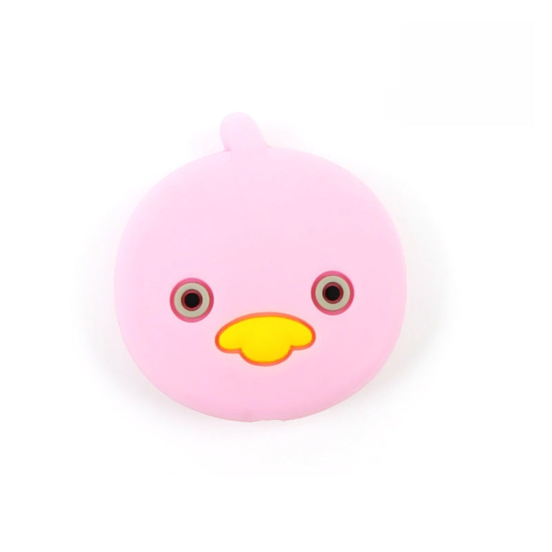 Silicone Focal Beads Duck Smiling Face Pastel Colors 20pcs 6
