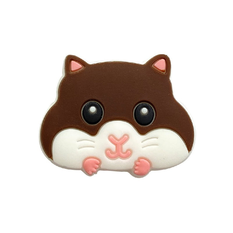 Silicone Focal Beads Hamster Cheeks and Paws Pastel Colors 20pcs 6