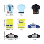 Silicone 3D Police Theme Focal Beads 20 pcs 9