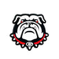 Silicone Focal Beads Georgia Bulldogs Fierce Mascot Red Collar 20pcs