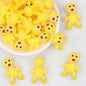 Yellow 3D Monster Silicone Focal Beads 20 pcs