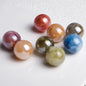 Plated Bubblegum Beads 20mm Vintage Fluid Gilded Marbled 50pcs 3
