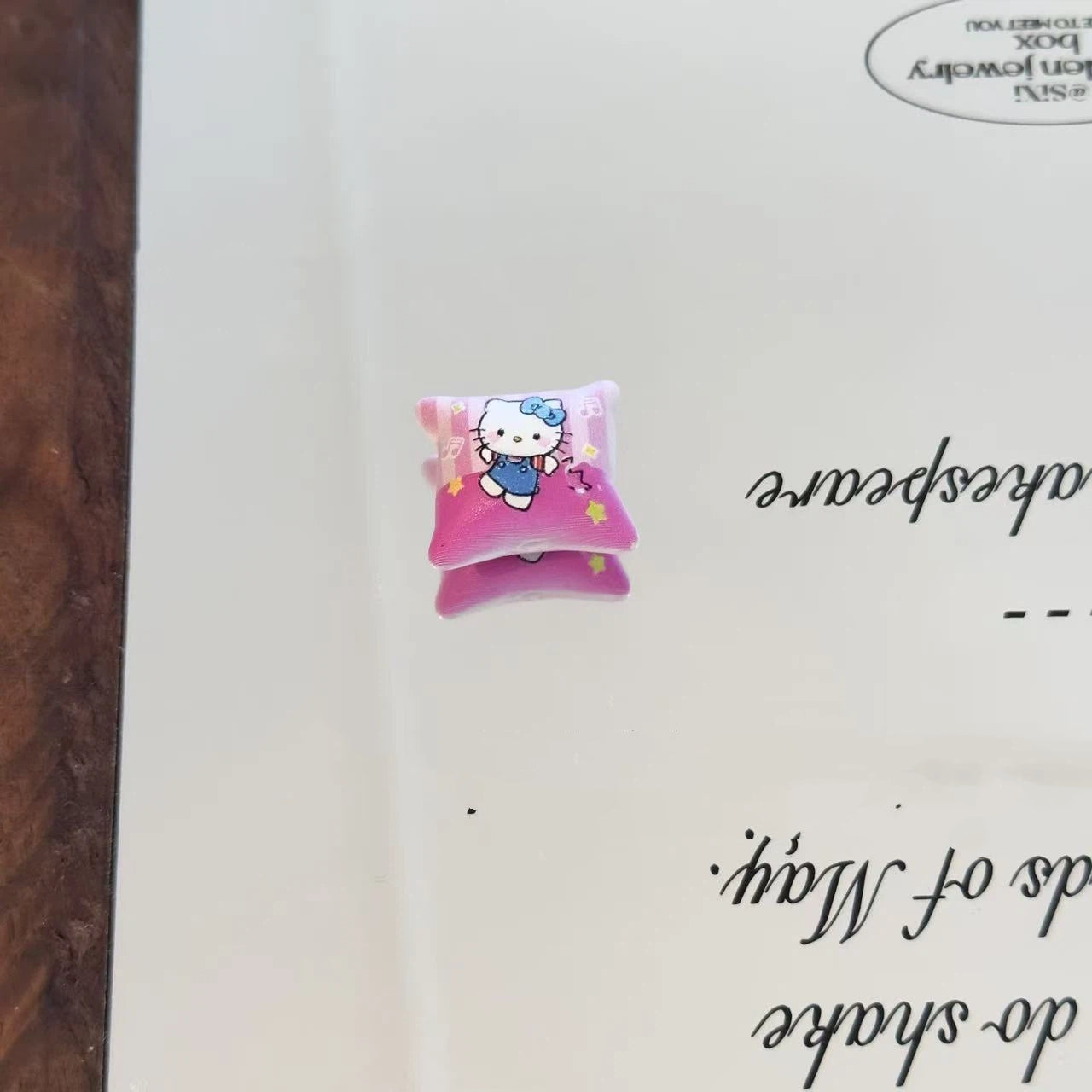 Hello KT Pillow Acrylic Square Beads 16mm Glossy Pastel 10pcs 4