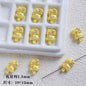 Double Kitty Stack Metal Beads 19mm Painted Alloy 10pcs 5