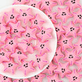 Playful Pink Starfish 3D Silicone Focal Beads 20 pcs