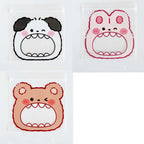 Zip Lock Bags PE Plastic Animal Print Big Mouth Design 11x11cm 10pcs 5