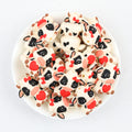 3D  Valentine Heart Cow Silicone Focal Beads 20pcs  2