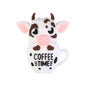 3D Coffee-Themed Silicone Focal Beads Cute Coffee Cups 20pcs 13