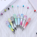 Colorful Pearl Gradient Round Ballpoint Pen Plastic 3