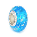 Glass Round Spacer Beads 15mm Glow In The Dark Glitter Powder 10pcs 3