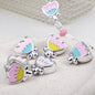 Tulip Shaped 18mm Enamel Acrylic Beads with UV Coating 20pcs