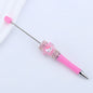 Beadable Pen with Kitty and Rhinestone  11