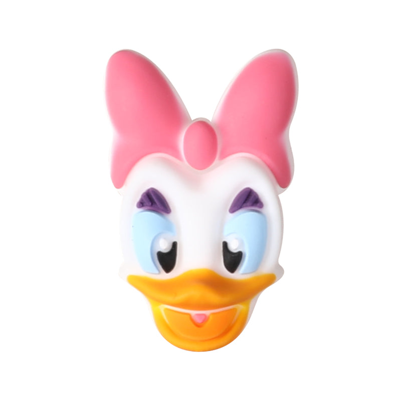 Silicone 3D Focal Beads Disney Donald Duck Daisy Side Profile 20pcs 10