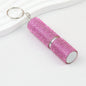 Rhinestone Perfume Spray Bottle Keychain Zinc Alloy 5ml Pink