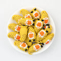 3D Thanksgiving Orange Maple Leaf Dwarf Silicone Focal Beads 20Pcs  2