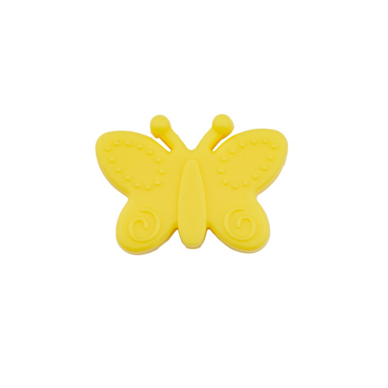 Silicone Focal Beads Butterfly Embossed Wings 20pcs 6