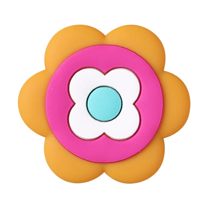 Silicone Focal Beads Bohemian Seven Flowers Layered Petal Design 20pcs 12