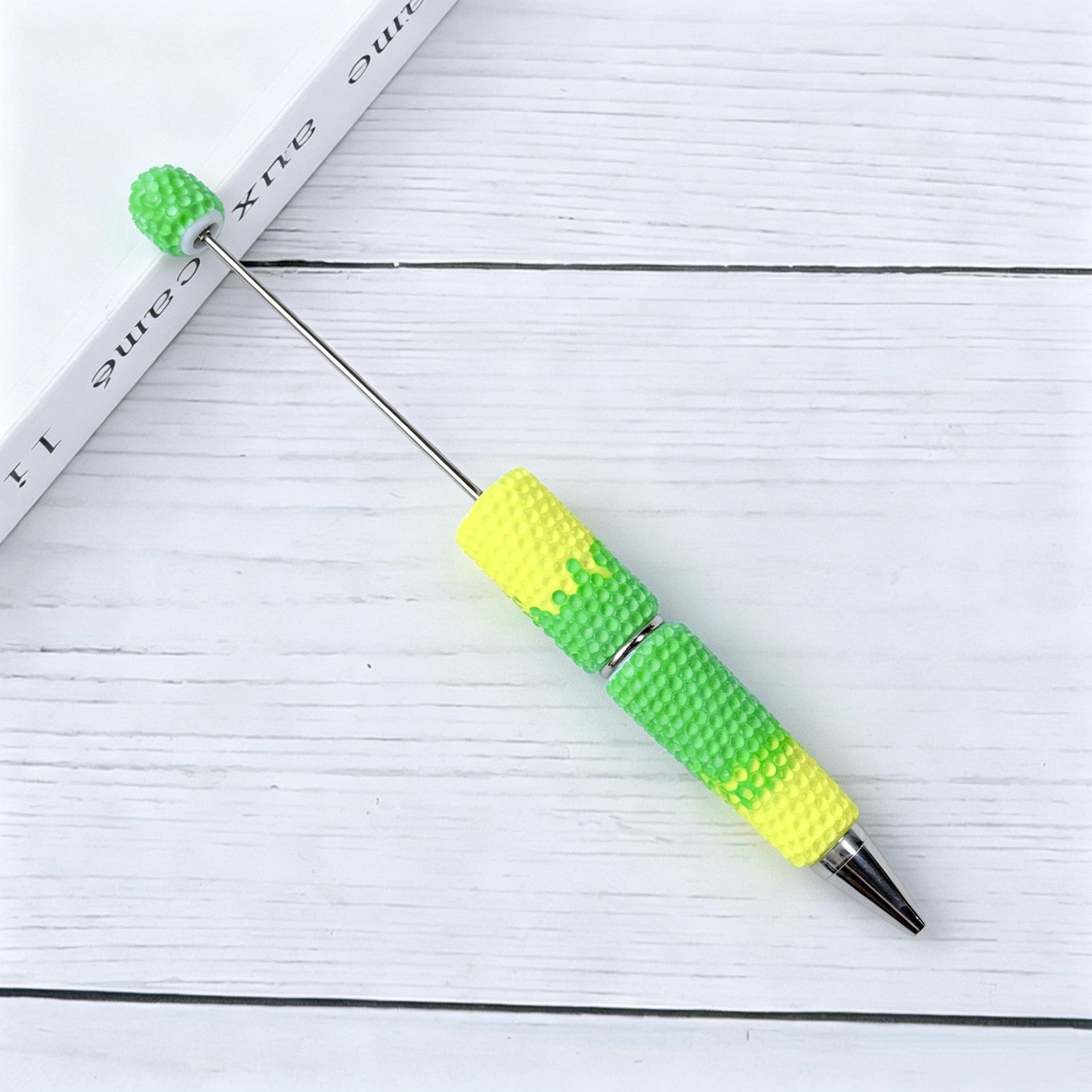 Gradient Candy Color Beadable Pen with Full Rhinestones 11