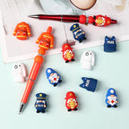 Silicone 3D Focal Beads Medical Midget Fire Gnome Police Vest 20pcs 9
