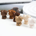 Maillard Color Hello Kitty Acrylic Beads 19mm Glossy Coffee Tones 50pcs