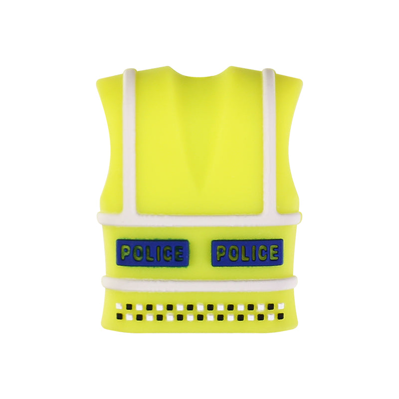 Silicone 3D Police Theme Focal Beads 20 pcs 10