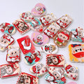 Mixed Shape Acrylic Beads Cola Labub Printed Design 50pcs
