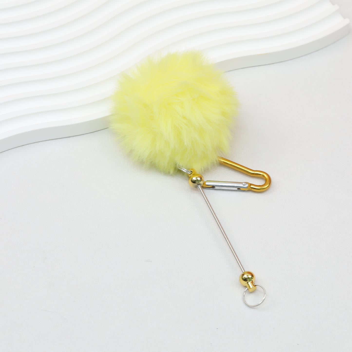 Beadable Ball Top Climbing Buckle Metal Plastic Colorful 14.5cm