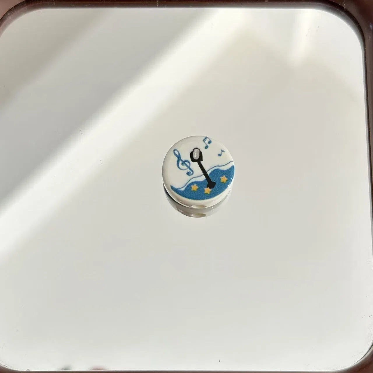 Flat Disney Donald Duck Acrylic Beads 17mm Colorful Playful 10pcs 6