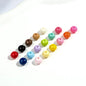 Acrylic Faceted Spacer Beads 8mm Baking Painted Solid Color 50pcs 3