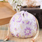 Vintage Brocade Drawstring Pouches Embroidered Floral Pattern 11cm 2pcs 9