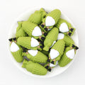 3D Green Cucumber Dwarf Silicone Focal Beads  20Pcs  2